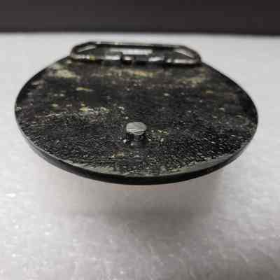 [Belt Buckle] CANMAR, Antique-Silver [Damaged] - Hook: Close-up view of the docked hook.