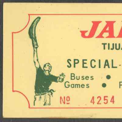 Scan of ticket