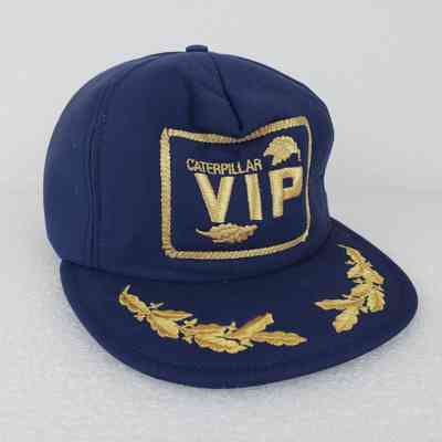 [Cap] Caterpillar VIP, Embroidery Gold, Padded Fabric Navy