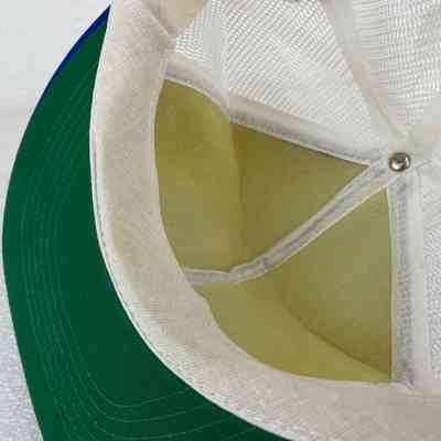 Close-Up of Interior. Sweatband and Foam Padding behind Crown