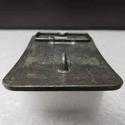 [Belt Buckle] Caterpillar Quality Products Reg'd, Excavator, Antique-Bronze - Hook: View of the hook.