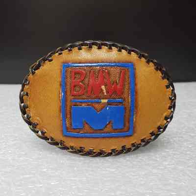 [Belt Buckle] BMW M, Leather Blue Red