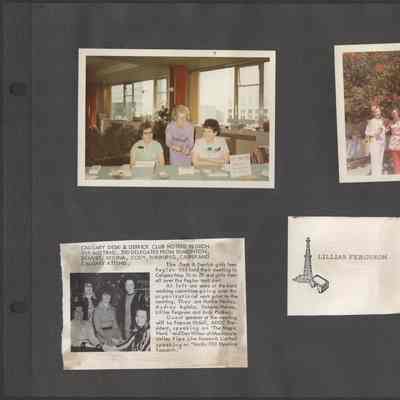 Scan of Scrapbook Page In Situ