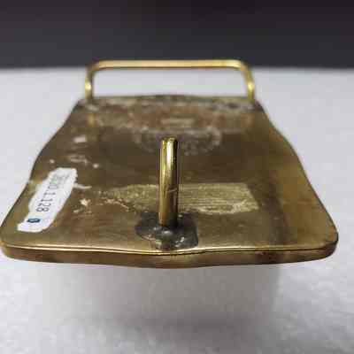[Belt Buckle] Alberta Gold Well Servicing, Safety Award, 1985, Bronze - Hook: View of hook.