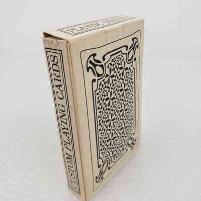 Angled View of Playing Cards, In Box, Back