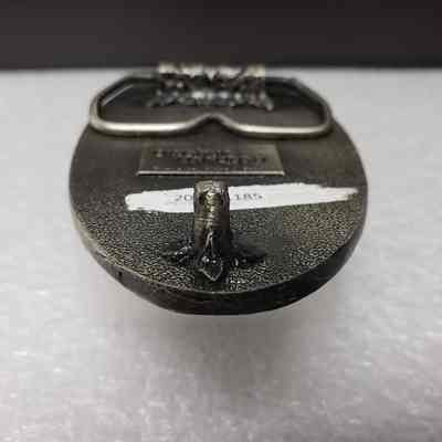 [Belt Buckle] Beaver Drilling, Antique-Silver - Hook: Close-up view of the hook.
