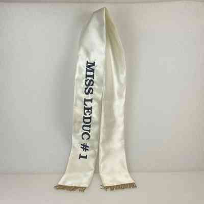 [Sash] Miss Leduc #1, Satin, White