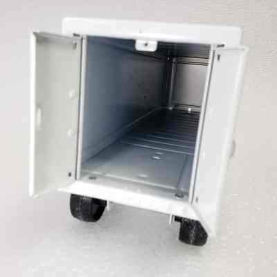 Back view, trailer interior with doors open, trailer only