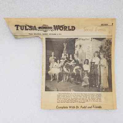 [Clipping] "The Chautauqua", Tulsa World, Section F, Sunday 3 September, 1972