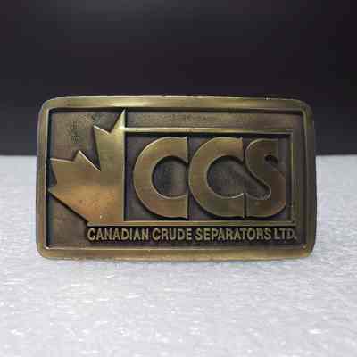 [Belt Buckle] Canadian Crude Separators Ltd., Antique-Bronze