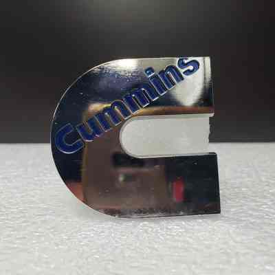 [Belt Buckle] Cummins, "C"-shape, Mirror-Silver Navy-Blue