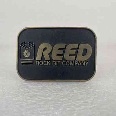 [Belt Buckle] Reed Rock Bit Company, Antique-Bronze Black