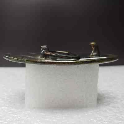 [Belt Buckle] BJ Hughes, Truck, Antique-Bronze - Side: View from the side.