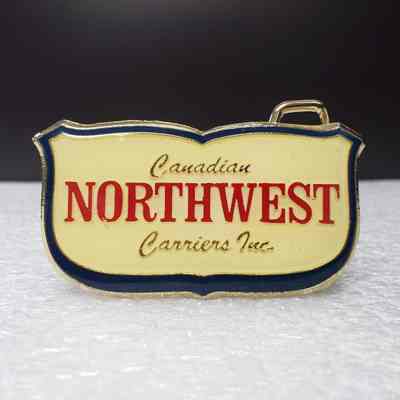 [Belt Buckle] Canadian Northwest Carrier Inc., Gold Enamel