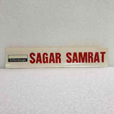 [Sticker] Schlumberger, SAGAR SAMRAT, Rect. White Red Black
