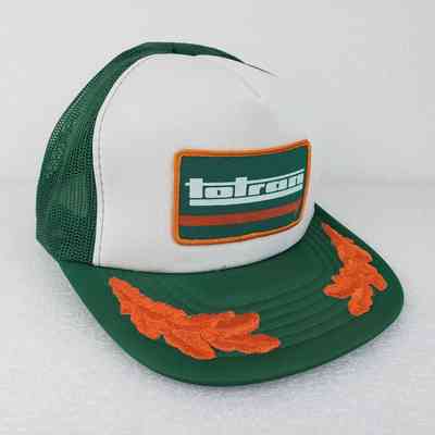 [Cap] Totran, Embroidered Patch, Padded Crown White, Mesh Body Green