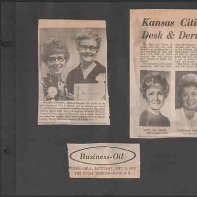 Scan of Scrapbook Page In Situ