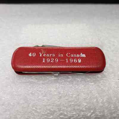 [Pocket Knife] Halliburton Services Ltd., Red - Back: View of back
