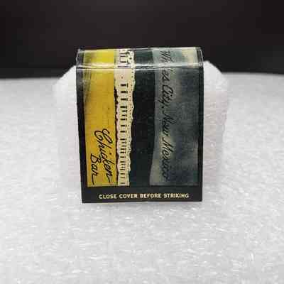 [Matchbook] White's City, 20-strike, Yellow Black Blue - Front: View of front cover