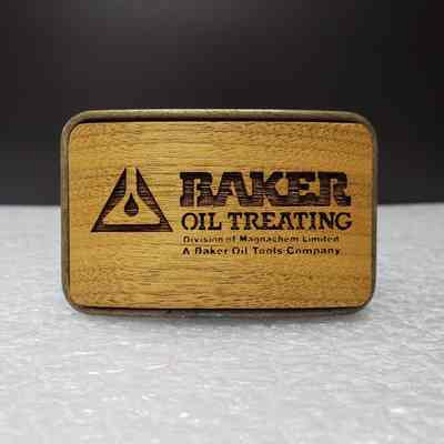 [Belt Buckle] Baker Oil Treating, Wood Antique-Bronze