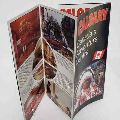 Angled View of Pamphlet, Partially Open