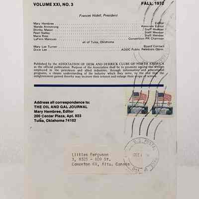 View of Periodical, Back Cover