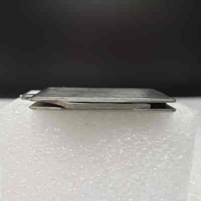 [Pocket Knife] Lory Oilfield Rentals, Rectangle Silver - Top: View of top edge