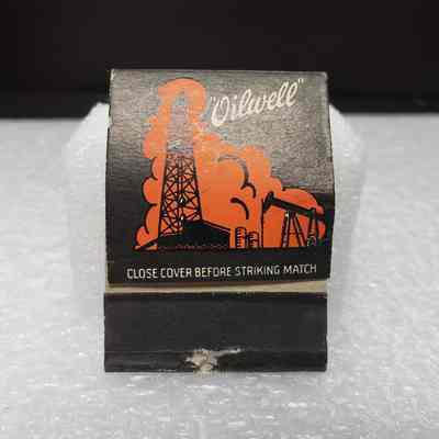 [Matchbook] Oil Well Supply Co., 20-strike, Orange Black White - Front: View of front cover