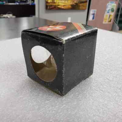 [Golf Ball] Texaco, w/ Box - Ball in Box, Left Side: View of box with Ball inside, angles to show back and left side.