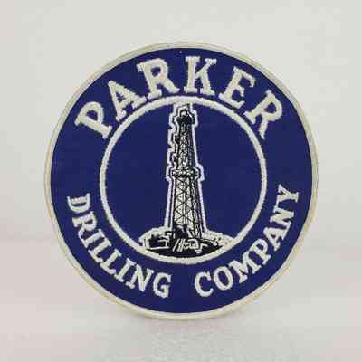 [Patch] Parker Drilling Company, Large, Embroidered Blue White