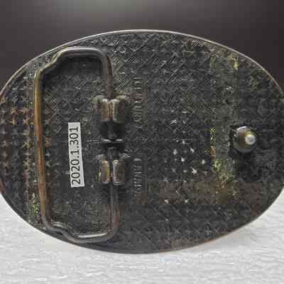 [Belt Buckle] Champion Northwestern Chemicals Ltd., Antique-Bronze - Back: View of the back.