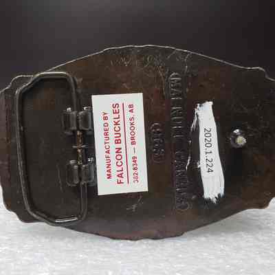 [Belt Buckle] Bouchard Electric, Black Gold Antique-Bronze - Back: View of the back.