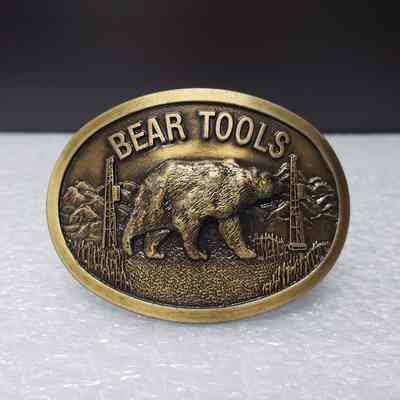 [Belt Buckle] Bear Tools, Antique-Bronze