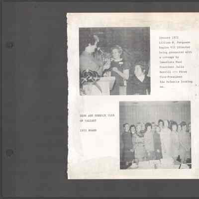 Scan of Scrapbook Page In Situ
