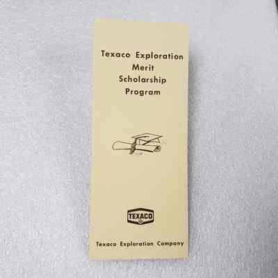[Pamphlet] "Texaco Exploration Merit Scholarship Program"