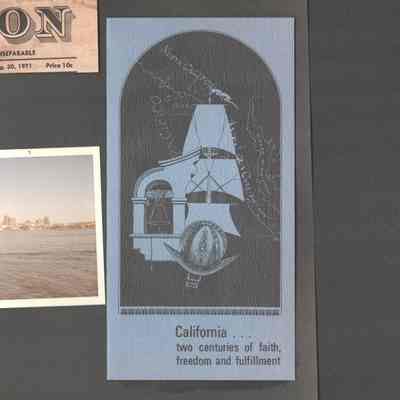 Pamphlet on Scrapbook Page