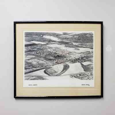 [Photo] Devon Alberta, Airview Photos, 1948, Framed
