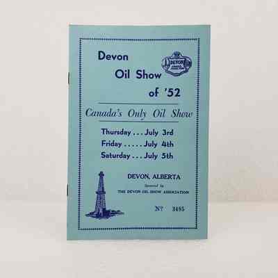 [Programme] "Devon Oil Show of '52", No. 3485
