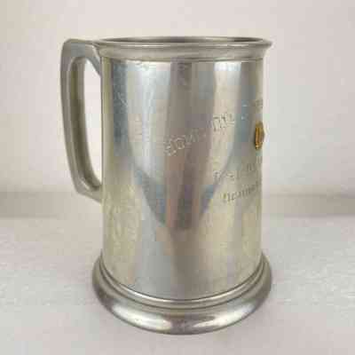 [Tankard] Home Oil Company Limited, G.J. Blundum, Pewter, Glass, October 31 1972