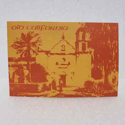 [Greeting Card] "Old California", Orange Red