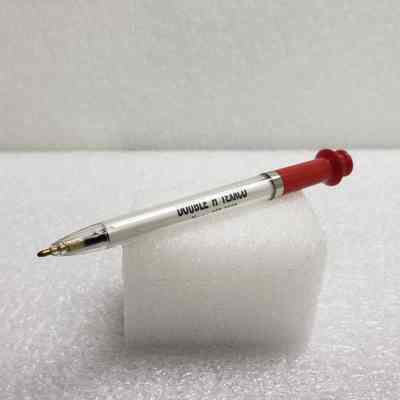 [Pen] Double H Texaco, Plastic Clear Red Silver