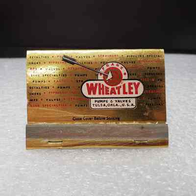 [Matchbook] Wheatley, 40-strike, Gold White Red - Front: View of front cover