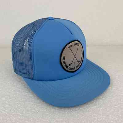 [Cap] Redwater Oilmen's 14th Annual Golf Tournament, 1986, Patch, Padded Crown Light Blue, Mesh Body Light Blue