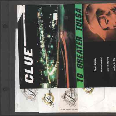 Scan of Scrapbook Page In Situ, Item Partially Visible