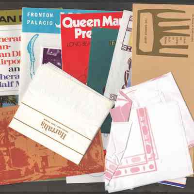 Scan of Scrapbook Page In Situ, Inside Items Visible