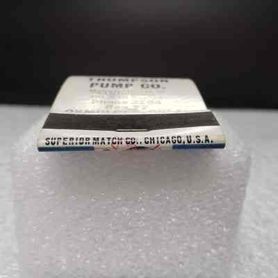 [Matchbook] Thompson Pump Co., 20-strike, Yellow Black - Manumark: View of manumark