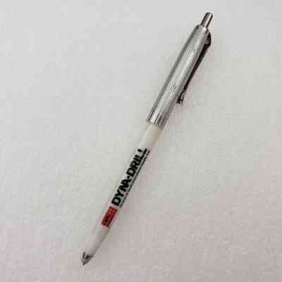 [Pen] Dyna-Drill Division of Smith International Canada Ltd., Ballpoint, Plastic White Black Red, Metal Silver-Coloured