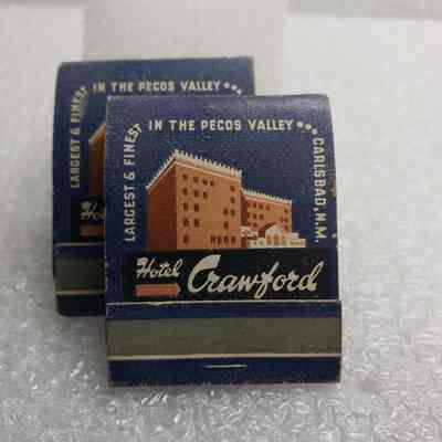 [Matchbook] Hotel Crawford, 20-Strike, Set of 2, Blue Brown Gold