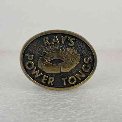 [Belt Buckle] Ray's Power Tongs, Antique-Bronze Black