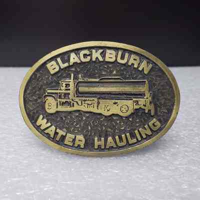 [Belt Buckle] Blackburn Water Hauling, Antique-Bronze
